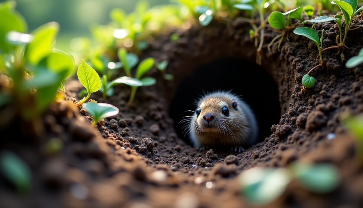 Taupes et galeries souterraines : découvrez le mystère du nombre d'occupants dans leurs réseaux secrets