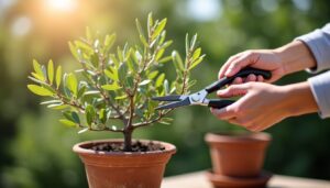 Guide pratique pour tailler un jeune olivier en pot et favoriser une croissance équilibrée